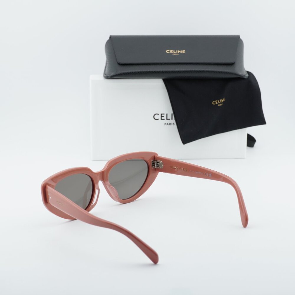 Celine CL40286F 72A Cat Eye Sunglasses - Pink/Smoke - Picture 6 of 10